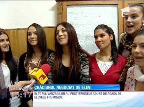 Adio, matematică şi română! Un liceu din Capitală s-a transformat în târg de sărbători