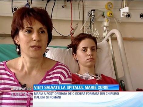 Medicii italieni s-au întors la spitalul Marie Curie