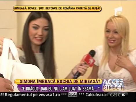 Simona Traşcă a primit cadou o rochie de mireasă!