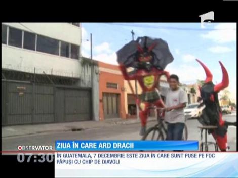 În Guatemala, sezonul Crăciunului începe cu noaptea în care sunt arşi diavolii