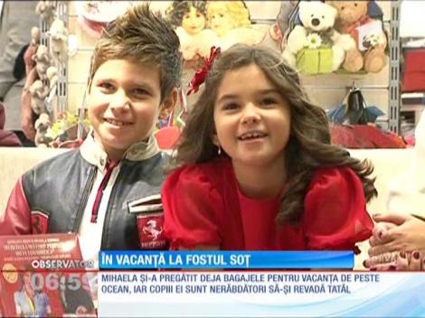 Mihaela Borcea, în vacanţă la fostul soţ