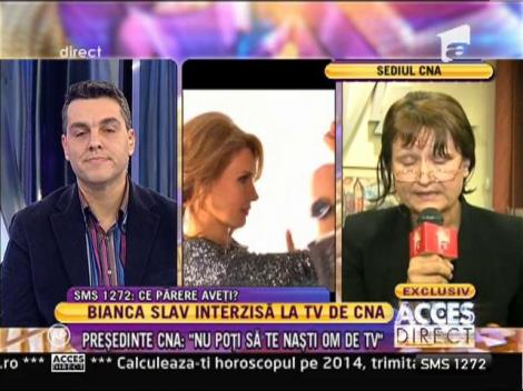 Laura Georgescu, preşedinte CNA: "Bianca nu e antrenată pentru un show"
