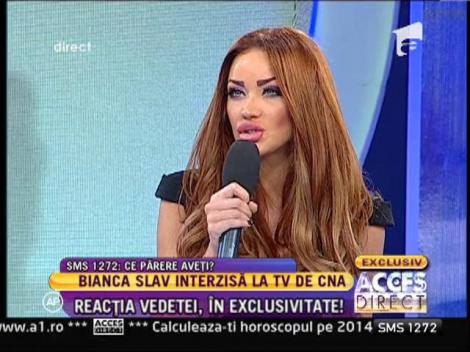 Bianca Slav interzisă la tv de CNA!