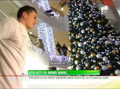Steliştii au făcut fericiţi nişte fete şi băieţi de la o casă de copii