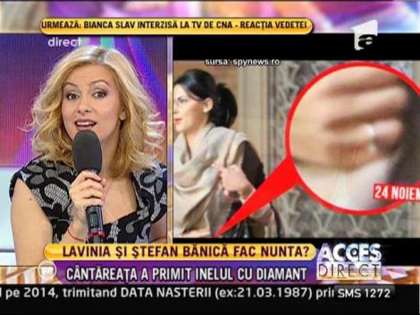 Ștefan Bănică i-a făcut cadou Laviniei un inel cu diamant!