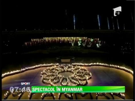 Spectacol grandios în Myanmar, la deschiderea Jocurilor Asiei de Sud-Est