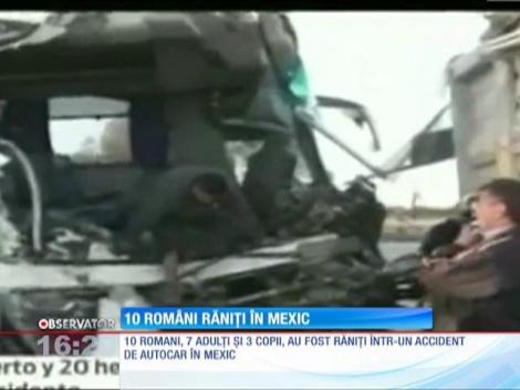 Mexic: 10 români au fost grav răniti într-un accident de autocar