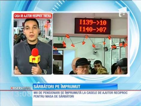 Pensionarii se împrumută la Casele de Ajutor Reciproc pentru masa de sărbători