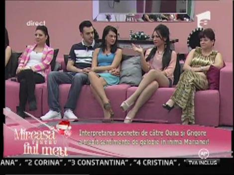 Sceneta interpretată de Oana şi Grigore a facut-o geloasă pe Mariana!