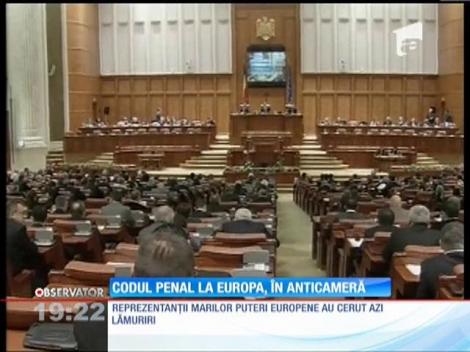 Codul Penal produce reacţii dure în cancelariile străine