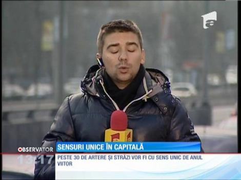 Peste 30 de artere și străzi vor fi cu sens unic de anul viitor