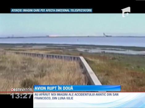 Au apărut noi imagini ale accidentului aviatic din San Francisco, din luna iulie