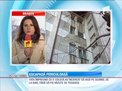 O elevă de 15 ani se zbate între viaţă şi moarte pentru că încercat să iasă pe furiș din internat