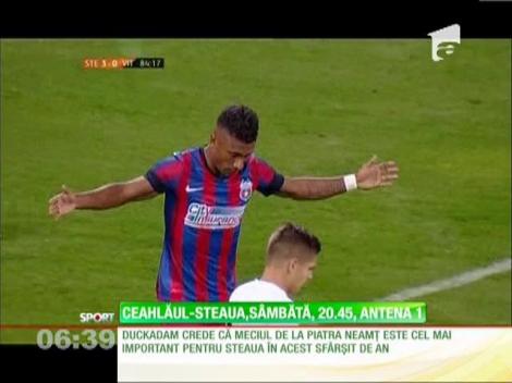 Ceahlăul - Steaua de la 20:45, în direct la Antena 1.
