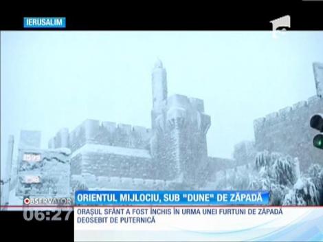 Israelul, Libanul, Iordania şi Egiptul sunt acoperite de zăpadă
