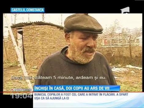 Un bunic a făcut cea mai grea alegere! Din casa în flăcări, şi-a scos doar nepoţica