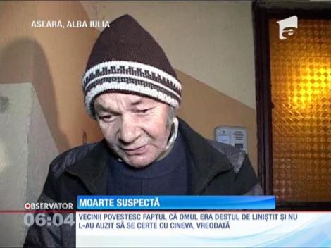 Un bărbat din Alba-Iulia a fost găsit mort în condişii suspecte