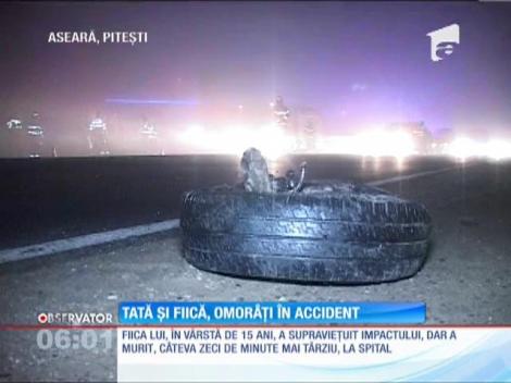 Un jandarm şi fiica lui în vârstă de 15 ani au murit întru-un grav accident de circulaţie