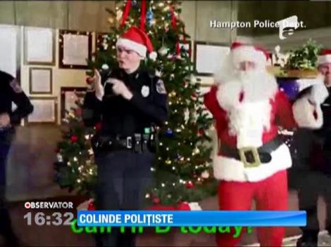 În statul american Virginia, poliţiştii combat infracţionalitatea cu colinde