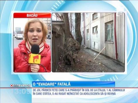 Adolescenta care s-a prăbuşit în gol de la etajul 1 a murit