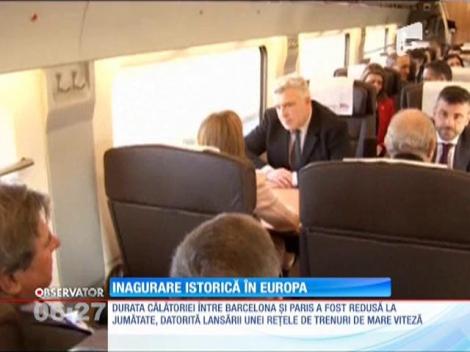 Inaugurare istorică în Europa! S-a deschis o reţea de trenuri de mare viteză