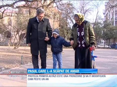 Amar a primit proteza de la Gigi Becali