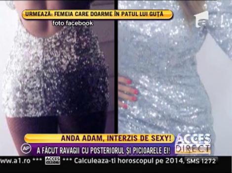 Anda Adam, sexy pentru fanii ei! A purtat o rochie ilegal de scurtă și cu spatele gol!