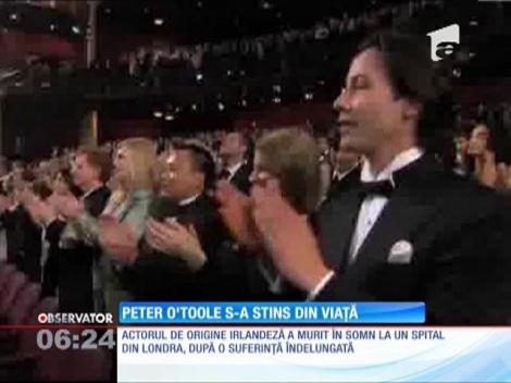 Peter O'Toole a murit la vârsta de 81 de ani: "Pentru mine, a sosit timpul să arunc prosopul"
