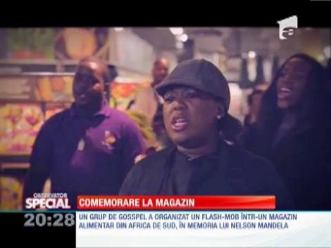 Tribut adus lui Nelson Mandela intr-un magazin
