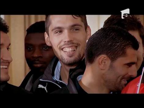 Echipa de fotbal Astra, degustă preparatele