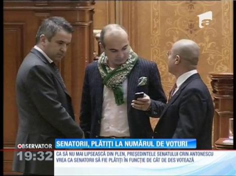 Senatorii şi deputaţii, plătiţi la numărul de voturi