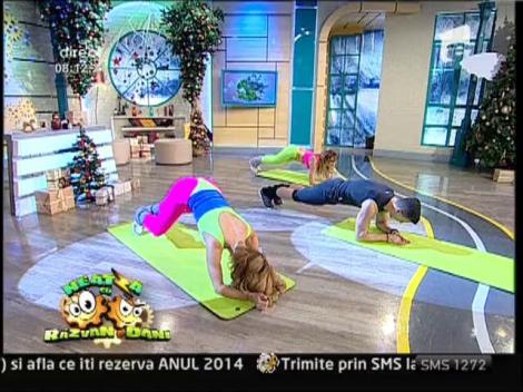 Roxana şi Flavia ne arată cum să ne menţinem condiţia fizică de sărbători