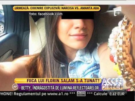 La doar 13 ani, și-a injectat buzele! Bety, fiica lui Florin Salam, e o adevărată divă!