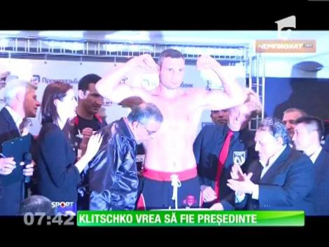 Vitali Kliciko renunţă la box pentru că vrea să devină preşedintele Ucrainei