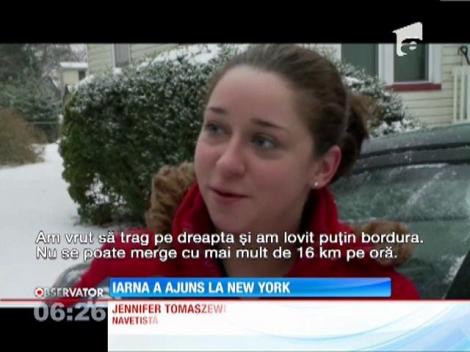 Iarna a ajuns la New York