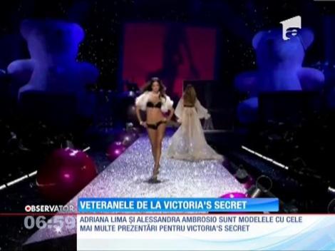 Adriana Lima şi Alessandra Ambrosio au cele mai multe prezentări la Victoria's Secret