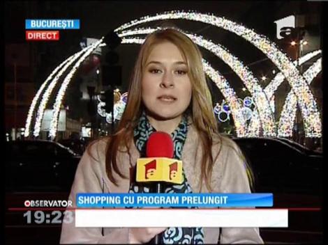 Program prelungit în hipermarketuri înainte de Crăciun