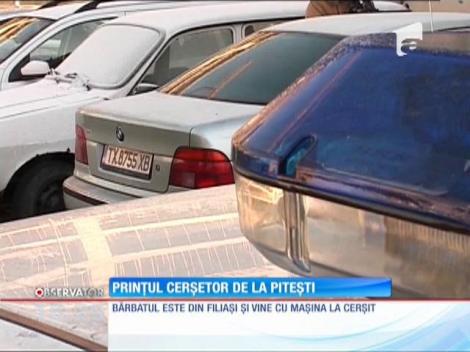 Un bărbat din Piteşti, care trăieşte din mila oamenilor, doarme la hotel şi are BMW la scară
