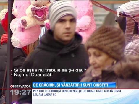 De Crăciun, şi comercianţii sunt cinstiţi