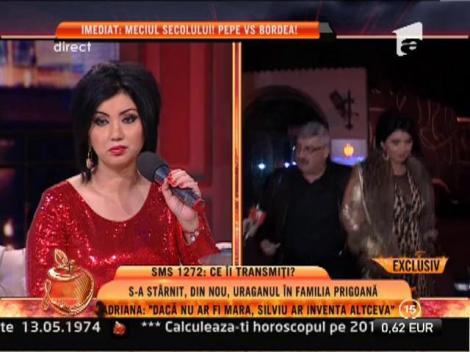 Adriana Bahmuţeanu: "Acasă nu am cu cine să discut. Eu şi Prigoană avem subiecte tabu"