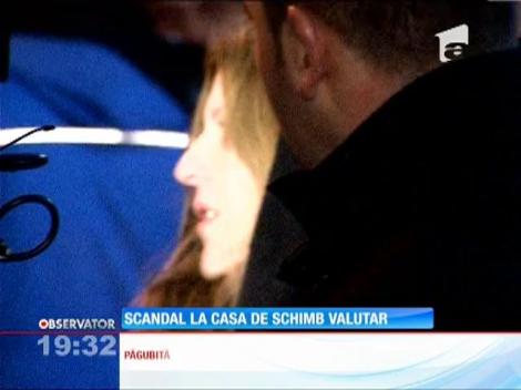 Un control la o casă de schimb valutar din Bucureşti s-a terminat cu un scandal uriaş!