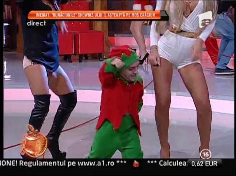 Ana Maria Mocanu şi Loredana Chivu, dans provocator cu piticul dansator