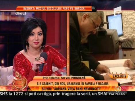 Prigoană: "Am semnat în numele Adrianei Bahmuţeanu. Ea vrea bani nemunciţi"