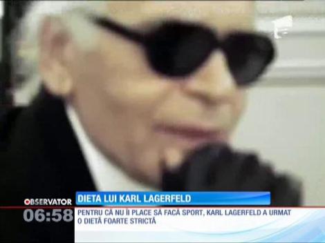 Dieta designerului Karl Lagerfeld