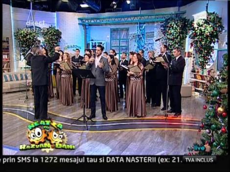 Cezar Ouatu a colindat matinalii. "O, ce veste minunată" a răsunat azi, la ”Neatza”
