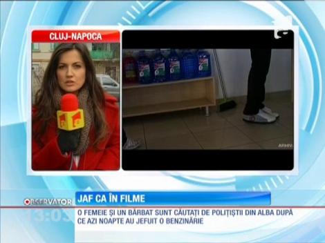 Jaf ca în filme într-o benzinărie din judeţul Alba