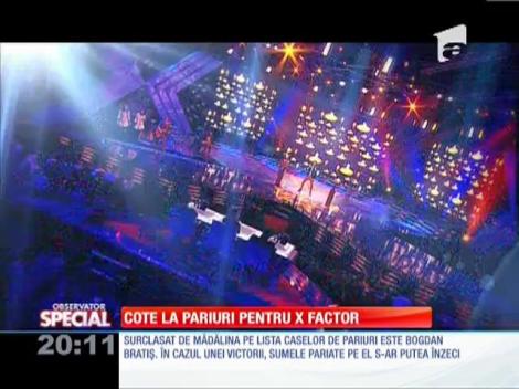 Finala X FACTOR se joacă la pariuri!