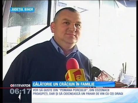 Românii care muncesc în străinătate se întorc la familiile lor