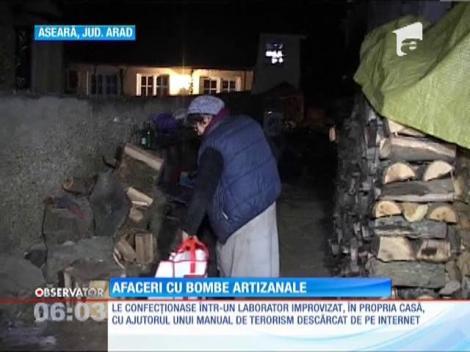 Arestat în timp ce livra două bombe artizanale