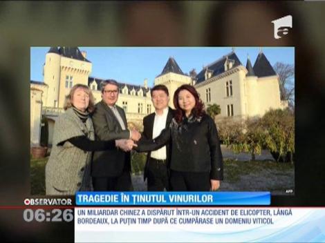 Tragedie în ţinutul vinurilor din Franţa. Un miliardar chinez a dispărut într-un accident de elicopter